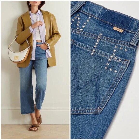 💕BOWIE x MOTHER💕 The Rambler Zip Ankle Jeans ~ Under Pressure 31 NWT - Picture 6 of 16